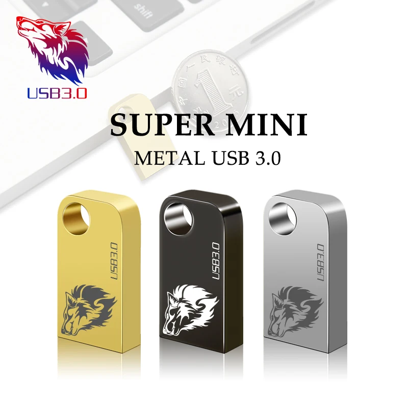 

Super Mini waterproof Usb Flash Drive 128 gb 32 gb 64 gb usb3.0 pen drive 16 gb Flash memoria USB Stick Pen drive