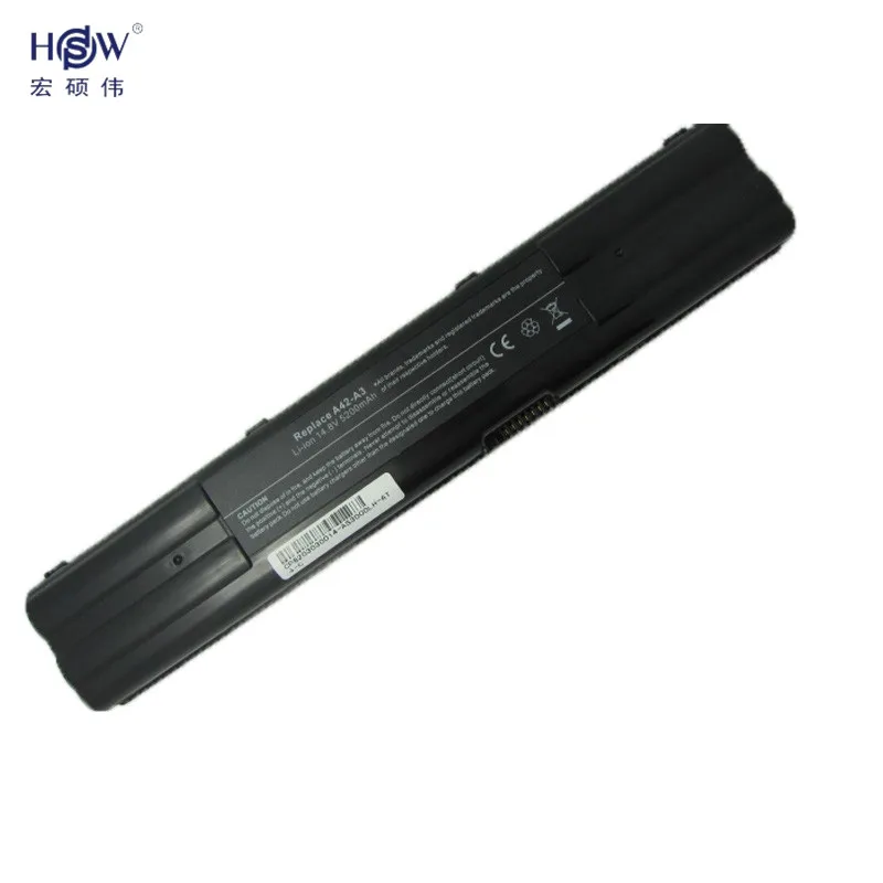 HSW 5200 мАч Батарея для Asus A3 A3E A3G A3H A3N A6 A6E A6F A6G A6J A7 A3000 A6000 G1S Z91 Z92 Z9100 A42-A3 A42-A6 Аккумулятор akku