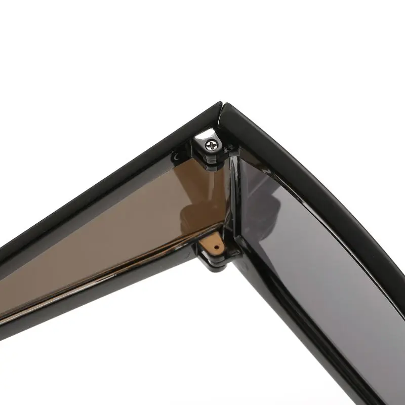 New Flat Top Sunglasses One-piece Fashion Rhinestone Decoration Frame Personality Driving Outdoor UV400 Brand Designer Women Men