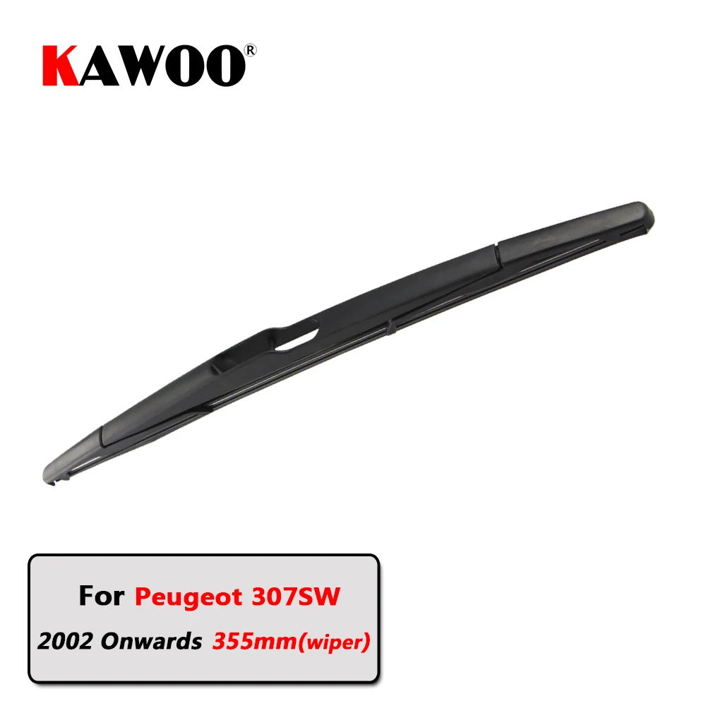 KAWOO Car Rear Wiper Blade Blades Back Window Wipers Arm For Peugeot 307SW Hatchback (2002
