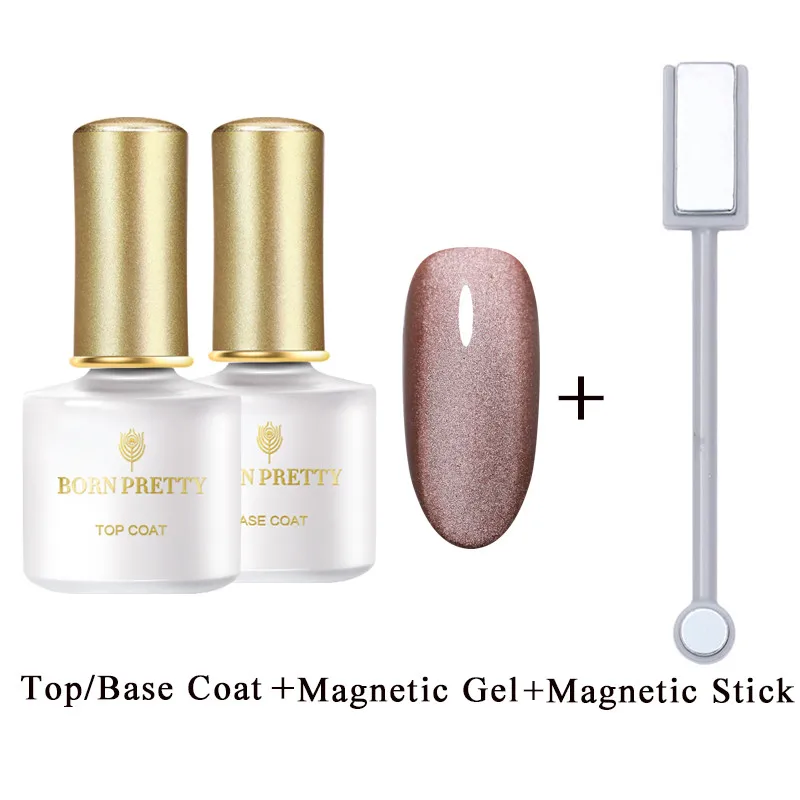 Магнитный Гель-лак для ногтей BORN PRETTY, 6 мл, 5D, долговечный, розовый, серый, синий, смешанные цвета, дизайн, отмачиваемый, УФ светодиодный гель для ногтей - Цвет: 4PCS Set2