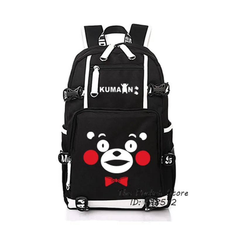 9 Японский талисман Kumamon Kawaii школьные рюкзаки для девочек холщовый женский рюкзак большой емкости рюкзак для ноутбука Mochila Feminina - Цвет: 9
