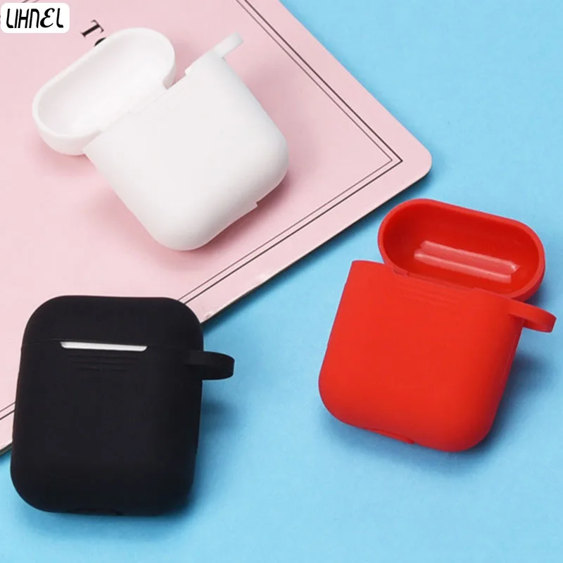 

Liquid Silicone Soft Touch TPU Bluetooth Wireless Earphone Case For AirPods Protective Cover for Apple Airpods Charging Box