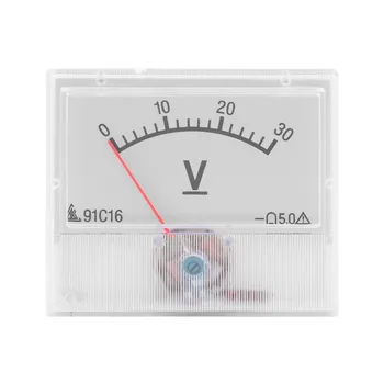 

2018 Top Quality Professional DC 0-30V Analog Volt Voltage Panel Meter Voltmeter Gauge With Class 2.5 Accuracy