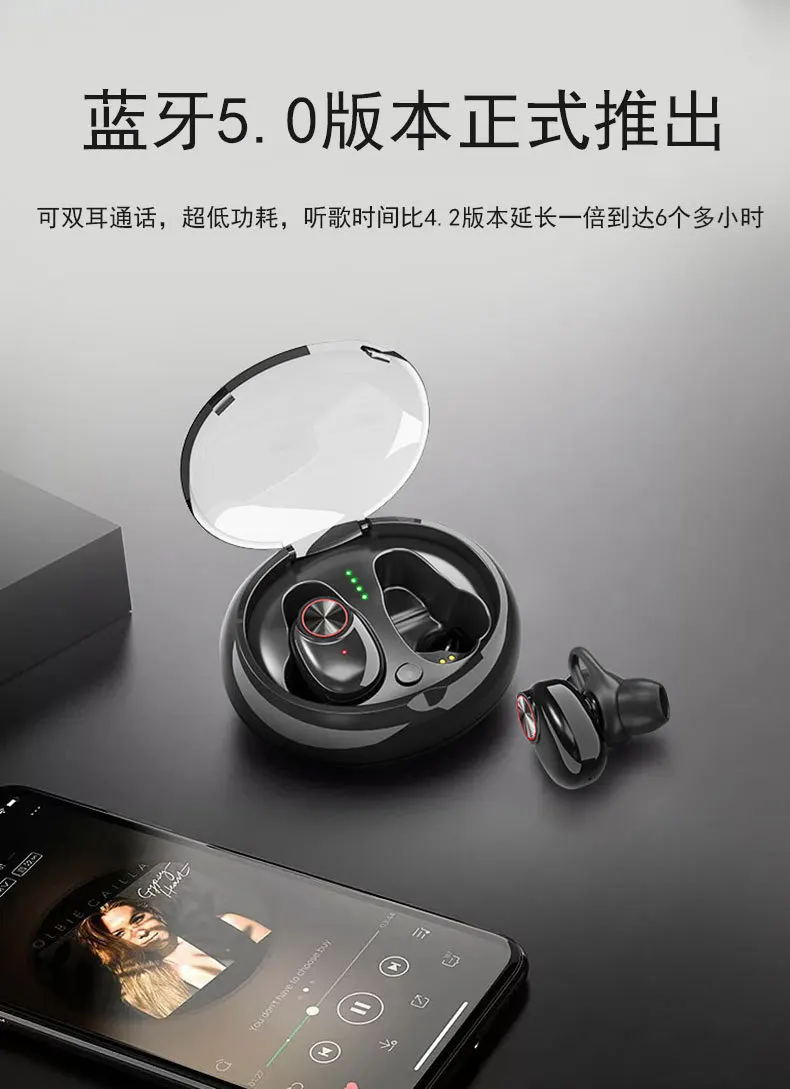 TWS wireless Bluetooth headset V5 new private mode binaural true stereo 5.0 | Электроника
