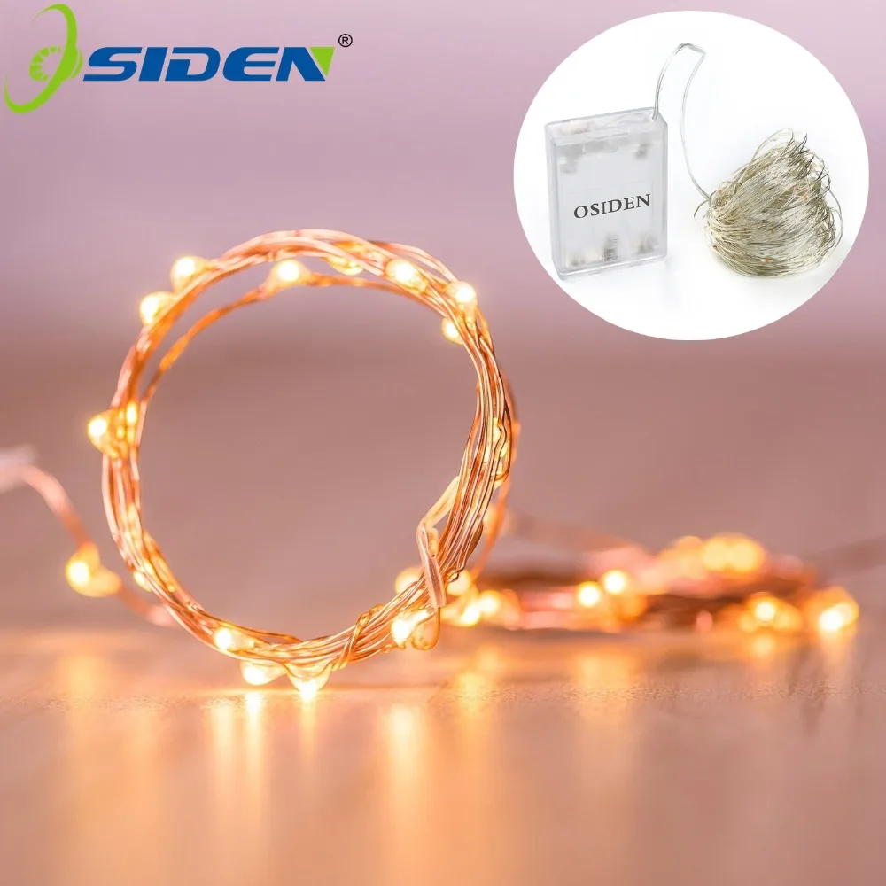 5M Battery Operated 50LEDs string fairy light copper wire Halloween Xmas Decor