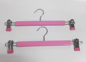 

Hangerworld Pink Wooden Pants Hanger, Pink Skirt Hanger For Girl (12 pieces/ lot)