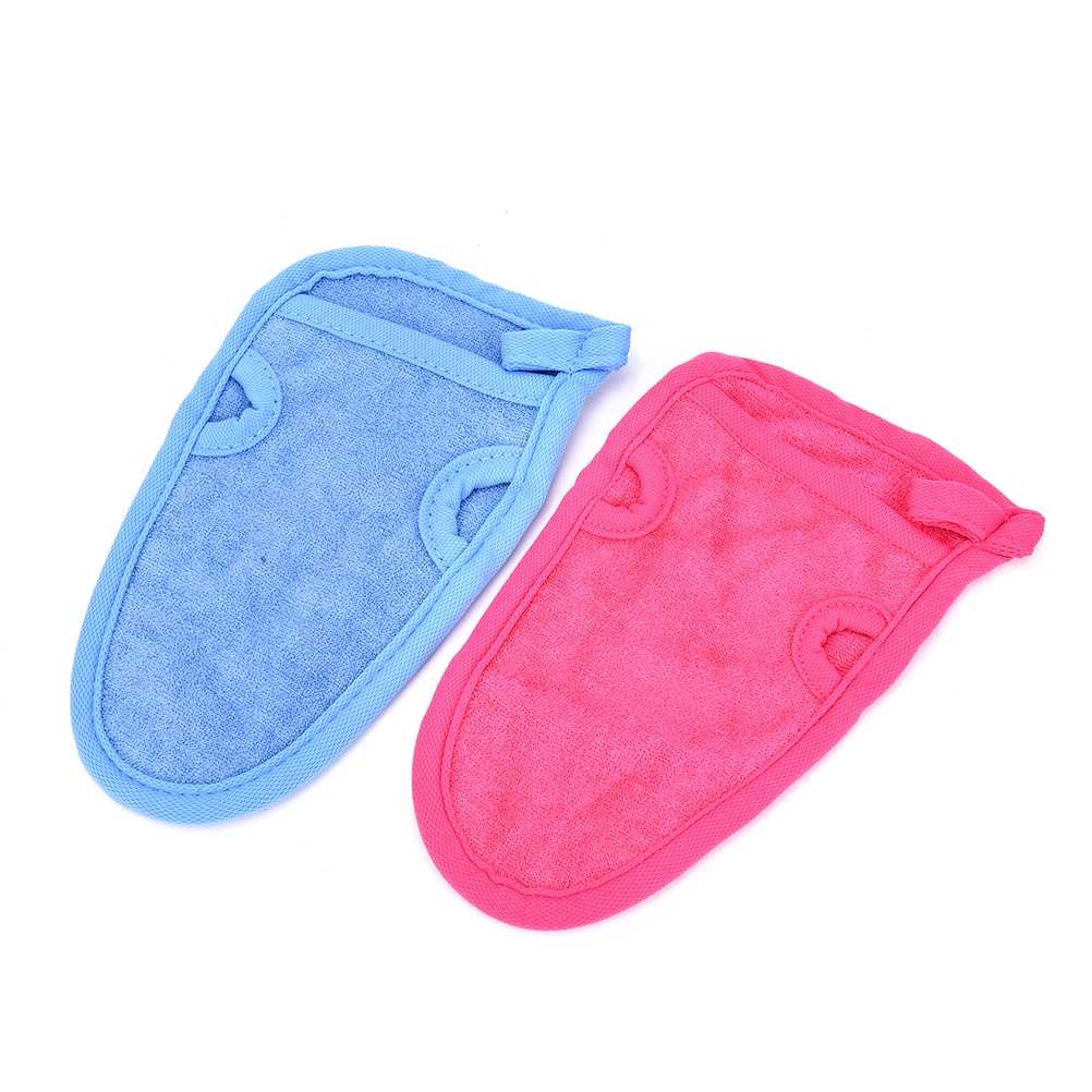 Bathroom Shower Scrubber Exfoliating Back Scrub Exfoliating Skid resistance Body Massage Double rubbing towel Bath Glove Cloth