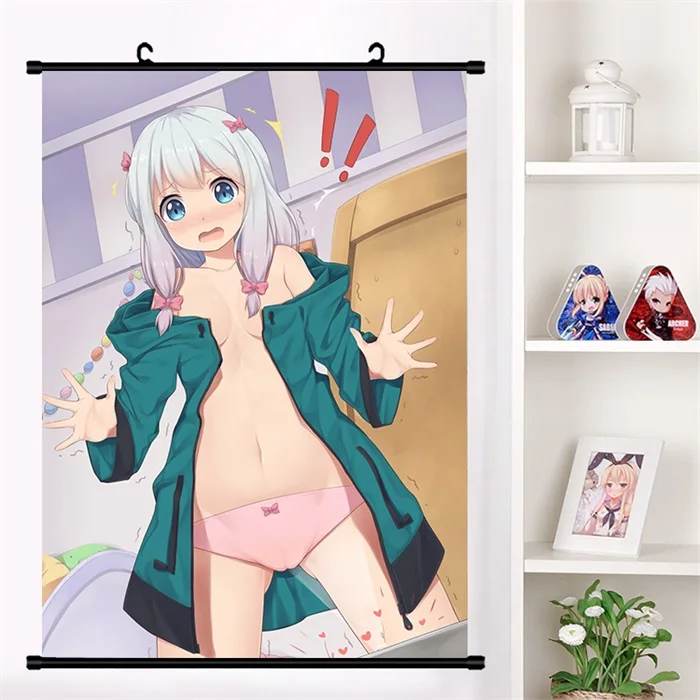 Японского аниме "eromanga-Sensei" Izumi Sagiri милый настенный свиток Фреска плакат Настенные подвесные плакаты коллекция домашнего декора искусство - Цвет: F