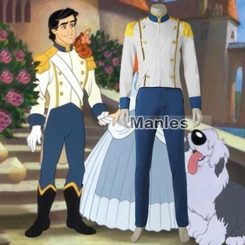 

Prince Eric Costume Cosplay The Little Mermaid Outfit Carnival Clothes Adult Men Halloween Clothing Movie Suit Male Custom Made