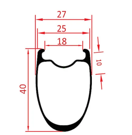 40mm carbon rim