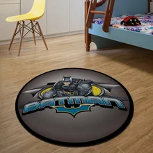 Бэтмен круглый ковер Диаметр 60/80/100/120/160 см КАФЕ ковры Ванная комната коврик Гостиная дома без рамки для полас