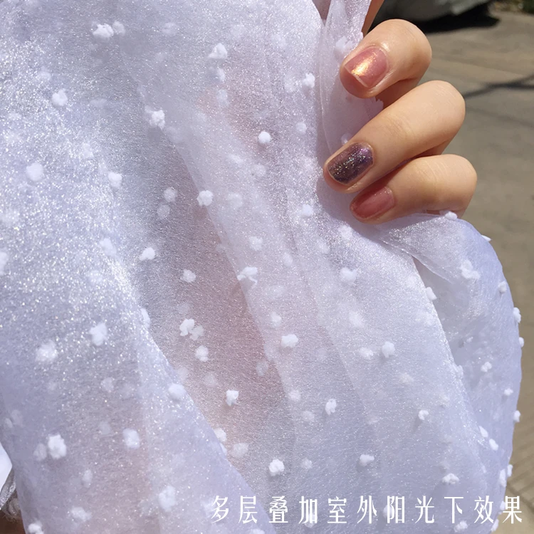 Organza Lace French Voile Guipure tulle mesh Fabric wedding decoration lace fabric | Дом и сад