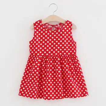 

TELOTUNY 2018 kids dresses for girls summer Baby Kids Girls Sleeveless One Piece Dress Print Bowknot Tutu Summer Clothes m28