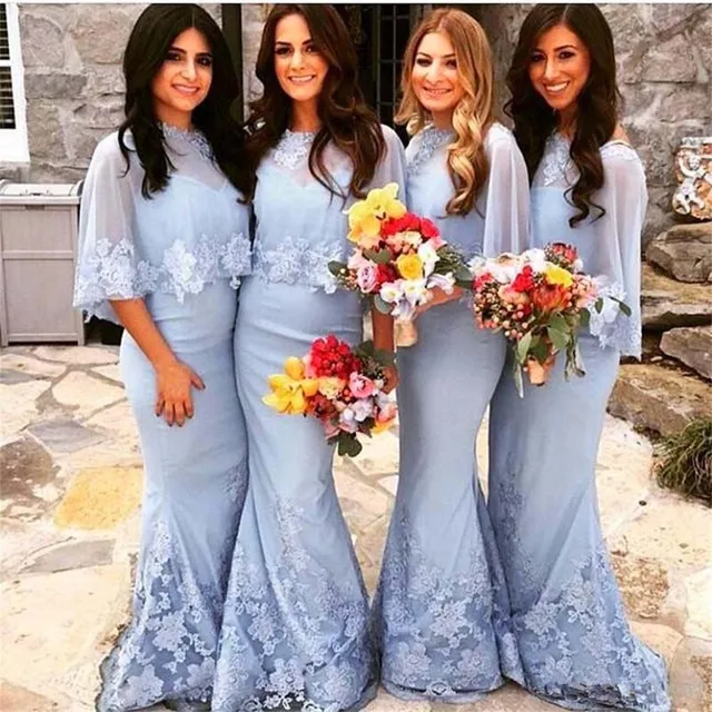 Lavender Mermaid Bridesmaid Dresses 