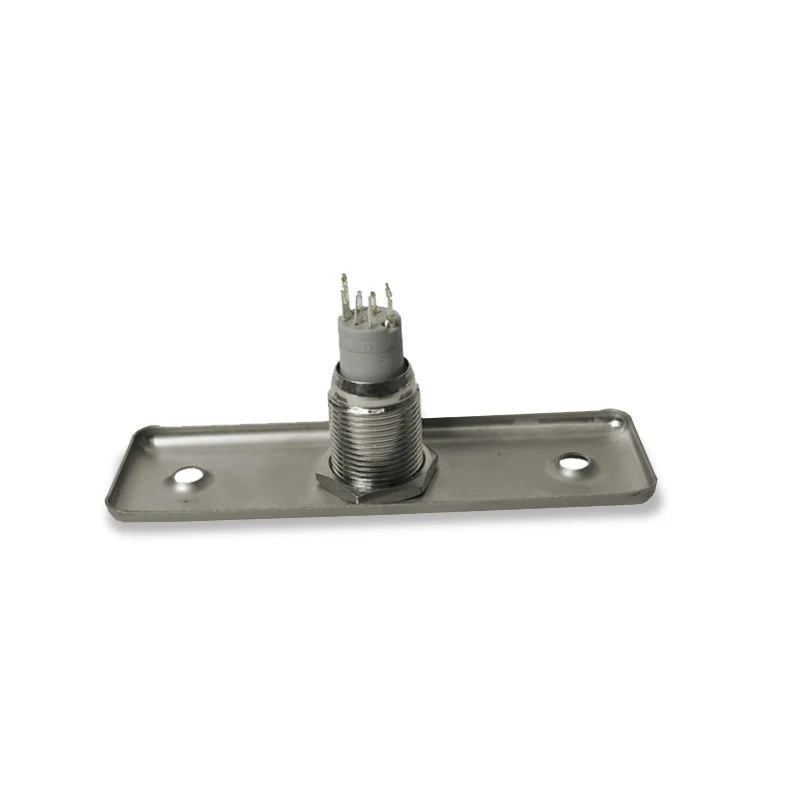 Бесплатная доставка Кнопка выхода из нержавеющей стали со светодиодной синей