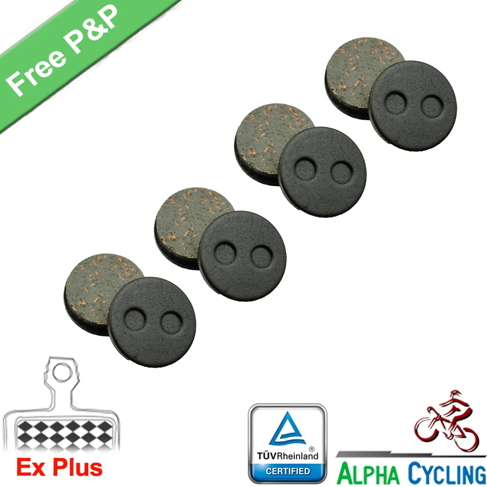 

Bicycle Disc Brake Pads for Aons Disc Brake, Diameter is 21.5mm Round Pads, Black Class RESIN, 4 Pairs