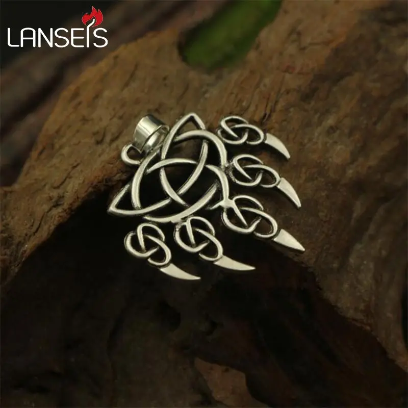 Lansix 1 шт. Викинг медведь лапа подвеска мужское ожерелье celt bear paw|men necklace|pendant menpaw