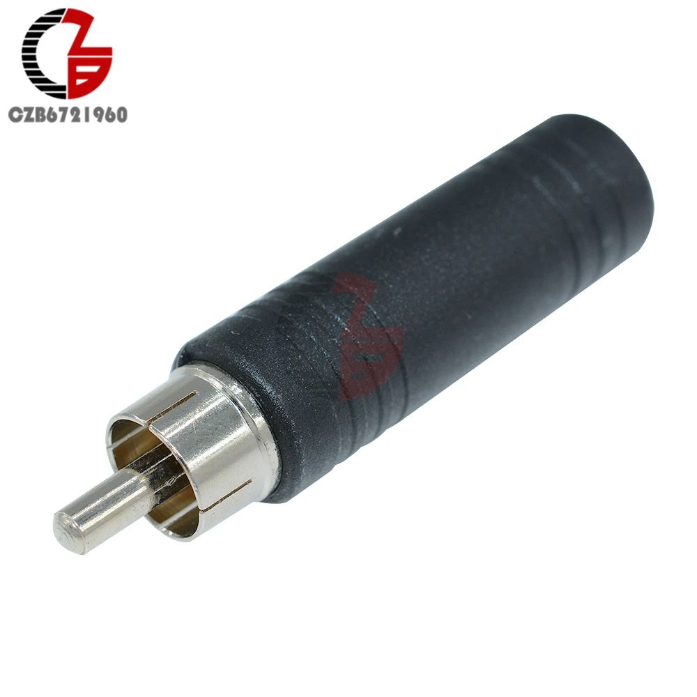 

RCA Male Plug to 1/4 6.35mm Female Jack Audio Adapter Connector For MP3 Players PC Stereo