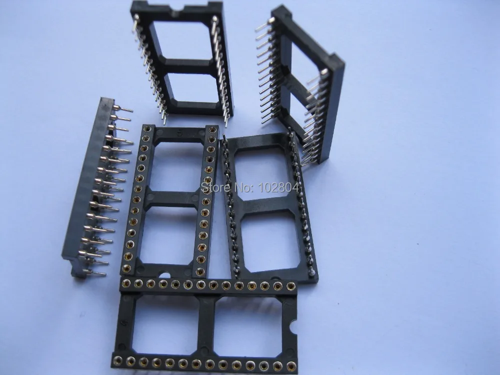 

IC Socket Adapter 28 Pin 2.54mm X=15.24mm Round DIP High Quality 17 pcs per lot