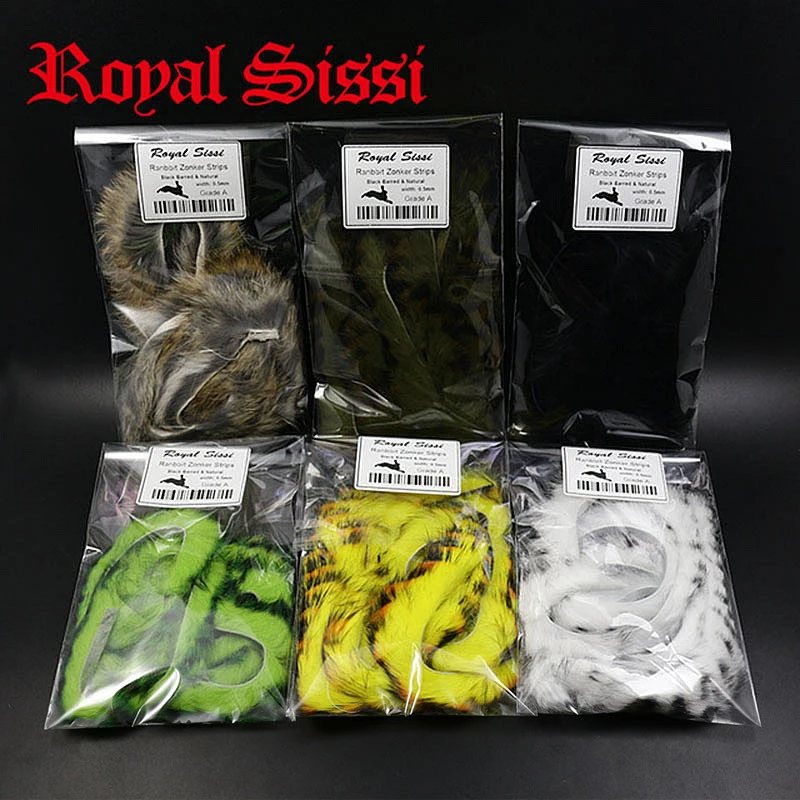 6colors assorted Fly Tying Black Barred Rabbit Zonker Strips straight cut rabbit strip salmon&steelhead trout fly tying material|rabbit zonker|zonker stripsfly tying - AliExpress