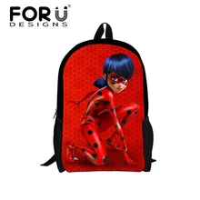 FORUDESIGNS Ladybug Schoolbag Backpack Girls Cartoon Lady Bug Printing School Bag Kids Cute Book Bag Teenager Schoolbags Mochila FORUDESIGNS Ladybug Schoolbag Backpack Girls Cartoon Lady Bug Printing School Bag Kids Cute Book Bag Teenager Schoolbags Mochila
