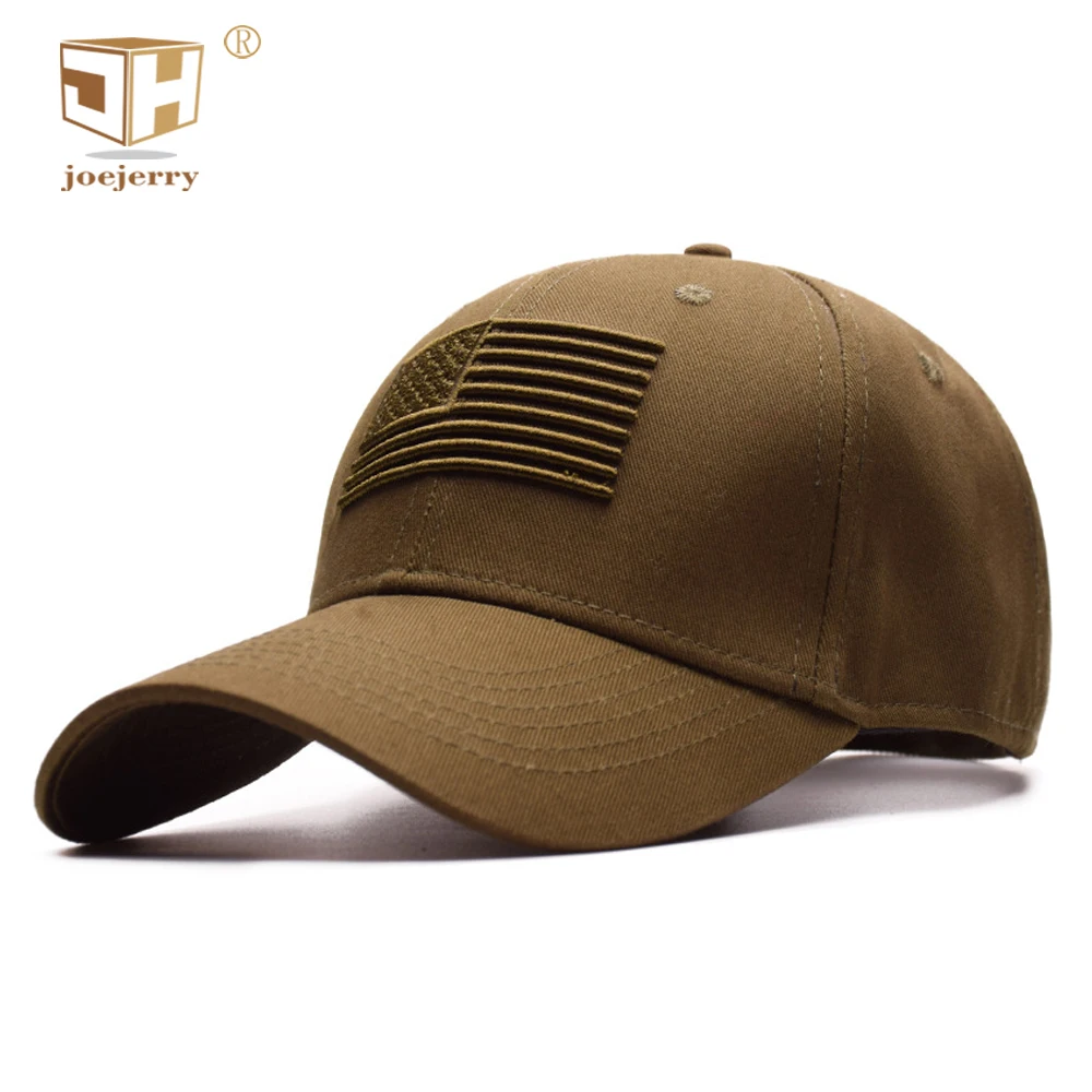 JOEJERRY Army Green Embroidered Baseball Caps USA For Men Female American Flag Caps High Quality