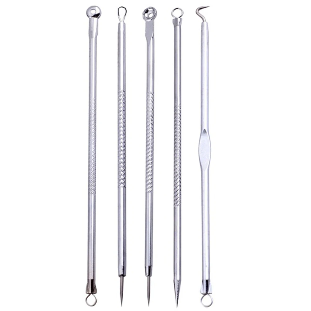 

5Pcs Blackhead Remover Tool Kit Face Skin Care Tools Facial Comedone Acne Needle Clip Pimple Blemish Extractor tools Set