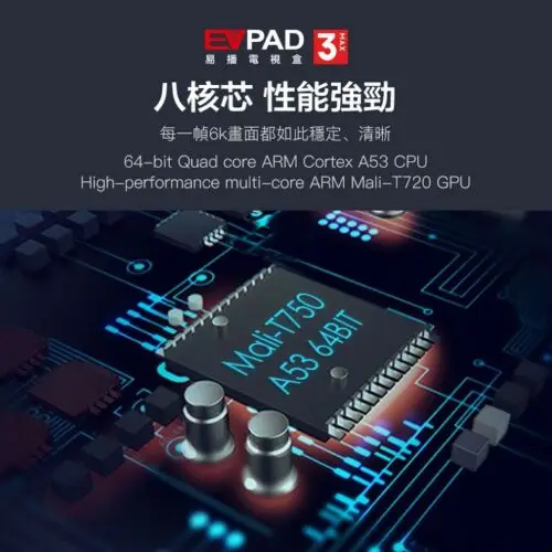  IPTV Evpad 3MAX 3 Max 3GB 32GB 6K Smart Android TV Box US Spain Korean JP SG HK MY TW Indonesia Spo - 33056439915