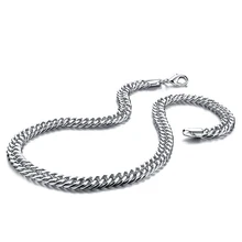 Sterling silver Chain men dargon necklace;Engraving Pure sterling silver necklace for men;Classic style; classic silver plated alloy twistedstring chain necklace silver 46cm