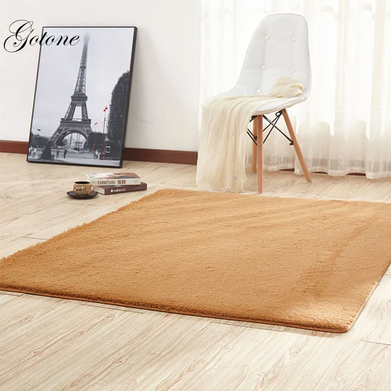 Plush Silky Carpet Mats Sofa Bedroom Living Room Bedside Anti-Slip Floor Hairy Carpets Bedroom Soft Seat Badroom Set Carpet  GT0016 (6)
