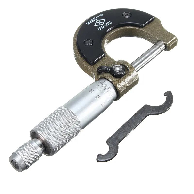 Metric External/Outside Micrometer Caliper 0 25mm Carbide Standards