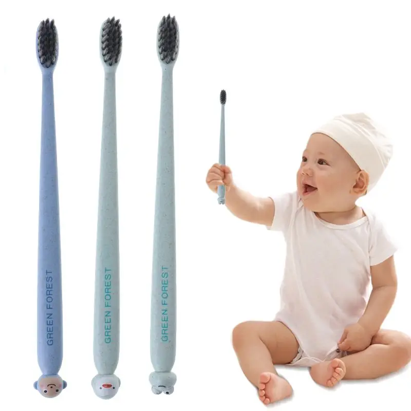 Baby Toothbrush Cartoon Soft Bristle Kids Children Dental Clean Non Slip Handle Training Teeth Care Brush