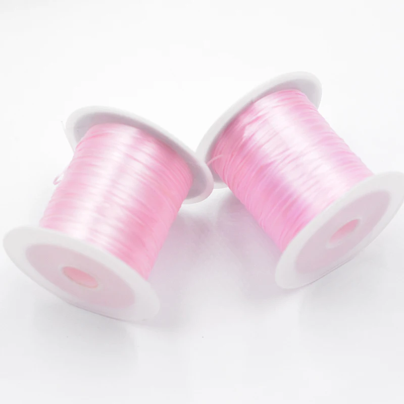 

Pink 10M/Roll Colorful Stretchy Elastic Rope Cord Crystal String for Jewelry Making Beading Bracelet Wire Thread Rope