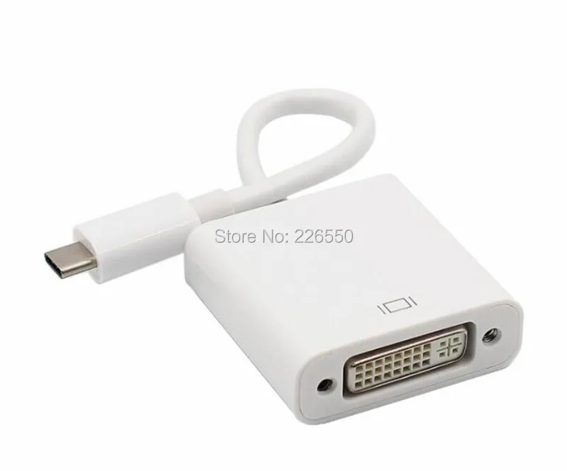 Новое поступление USB-C USB 3,1 type C штекер на DVI Женский 1080 P дисплей монитор адаптер конвертер Соединительный кабель для Mac Macbook