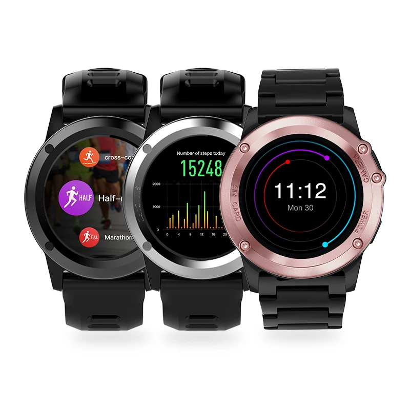  Smartch H1 Smart watch Android MTK6572 512MB 4GB ROM GPS SIM 3G Altitude WIFI IP68 waterproof 5MP C
