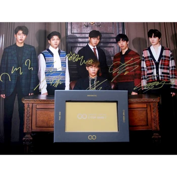 

INFINITE autographed hand signed the 3rd album TOP_SEED CD+photobook K-POP 012018