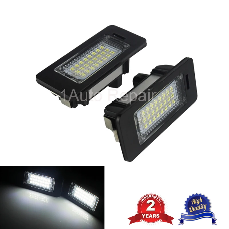 

Pair For BMW 3 5 Series Canbus LED License Number Plate Light Lamp E39 E60 E61 E90 E92 63267165646 63267193293