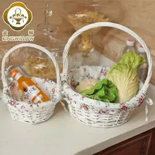 Домашняя кухонная коробка для хранения корзина для хранения корзины для хранения ротанга плетеная солома переносная корзина для фруктов овощи