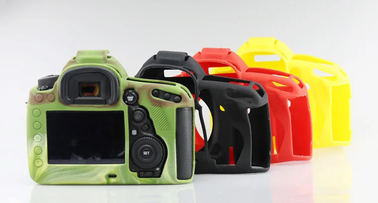 Новое поступление мягкий силиконовый резиновый защитный чехол для DSLR камеры чехол сумка для Canon 1DX 1dx2 5 DIII 5D3 5DSR 80D 5D4 5 DIIII