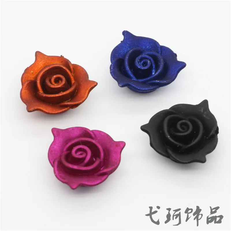 

10pcs/lot 2cm Plastic Acrylic Flower Star Spacer End Beads Caps Charms no hole