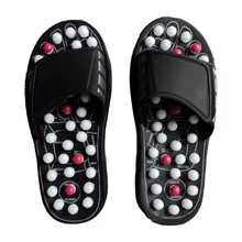 1 пара Acupoint массажные тапочки сандалии для мужчин ноги китайский акупрессур Терапия Медицинская вращающаяся Массажная обувь для ног унисекс