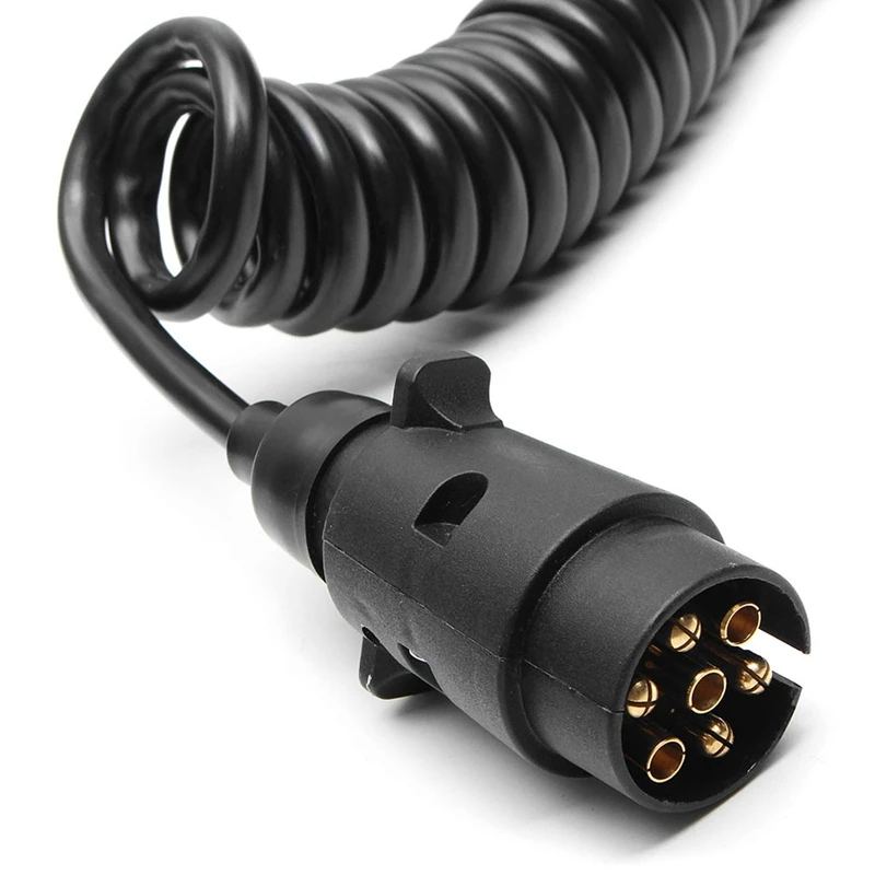 Plug 2m Trailer Extension Cable Board Light Wire Spring Connector Caravn Towing