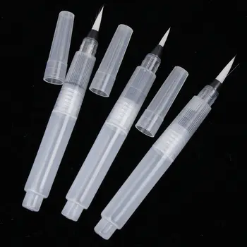 

Refillable Ink Pen For Water Brush Watercolor Soft Calligraphy Painting Tool 3 Size S/M/L Illustration Pen marker Pen Drawing