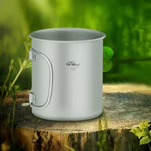 Сверхлегкий портативный воды кружки Открытый Отдых пособия по кулинарии чашки Кружка с складная ручка для пикника Hiking12.581