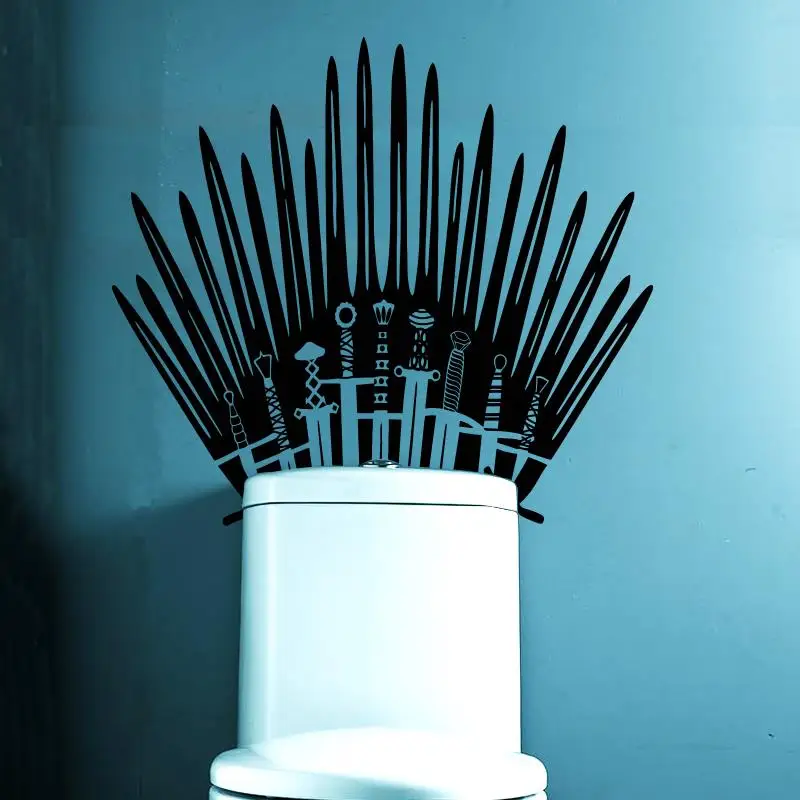 Iron Throne Toilet Decal Wall Sticker Home Decor Parody Inspired By Game Of Thrones For Behind Your Toilet On Bathroom The Got Store,Keeping Up With The Joneses Meaning In Hindi