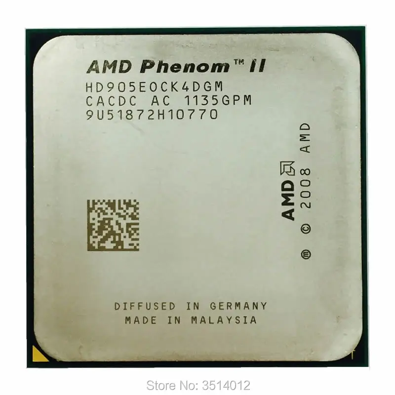 Процессор AMD Phenom II X4 905E 905 E 2 5 ГГц четырехъядерный процессор hd905eok4dgm/hd905eok4dgi Socket AM3 |
