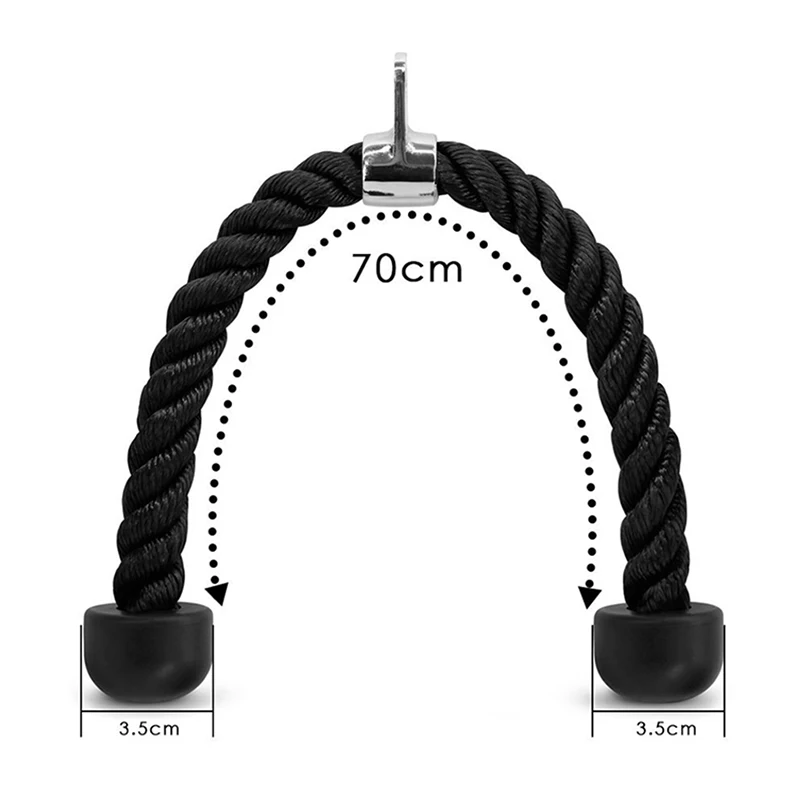 Dline лента сопротивления бицепса веревка для Трицепсов Утягивающее компрессионное тренировочное устройство Тяговая веревка оборудование для фитнеса