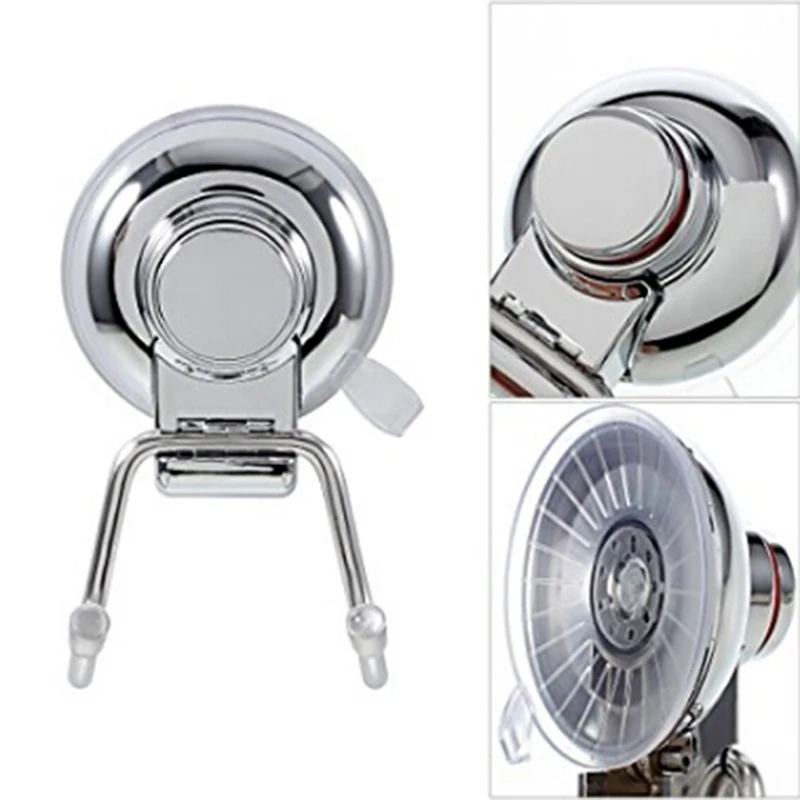 

New Stainless Steel Wall Hanger Decorative Sucker Vacuum Suction Bathroom Towel Sticky Hooks For Hanging Coat Handbag Holder