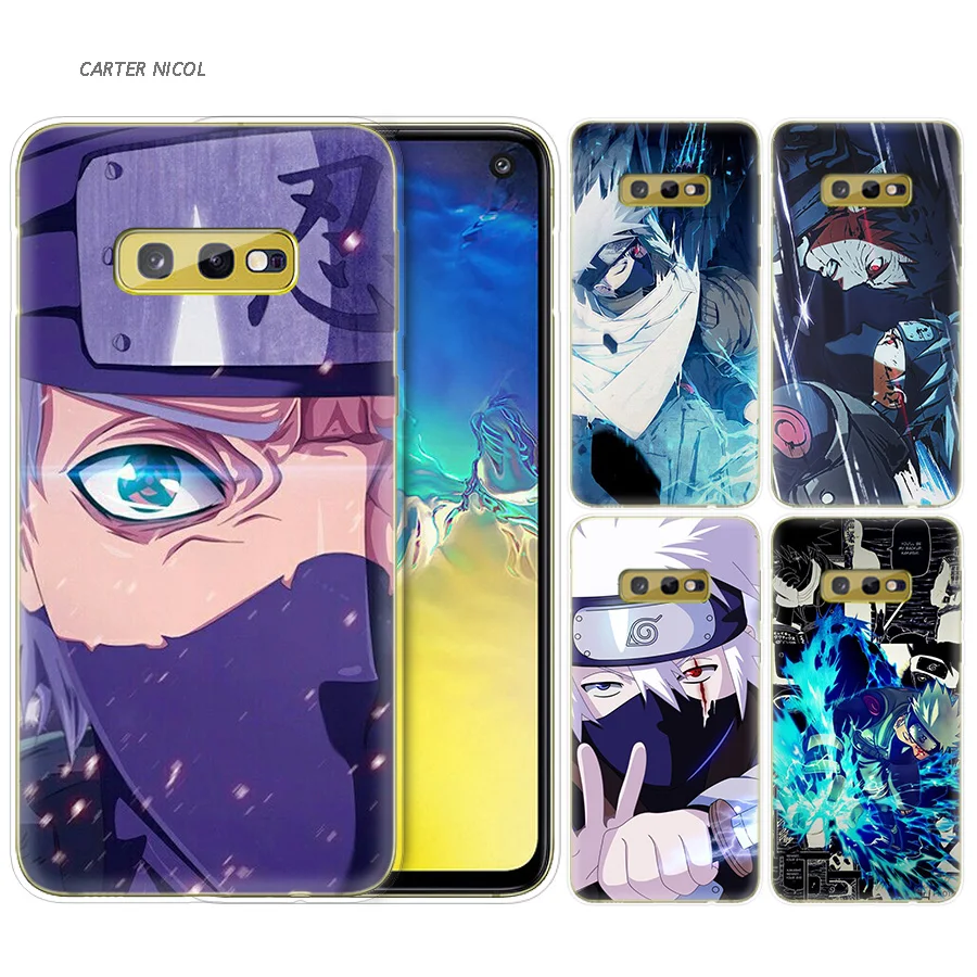 

Silicone Case for Samsung Galaxy S10 S10e S8 S9 J4 J6 A6 A8 Plus 5G M30 M20 M10 A50 A30 A10 Cover Naruto Kakashi